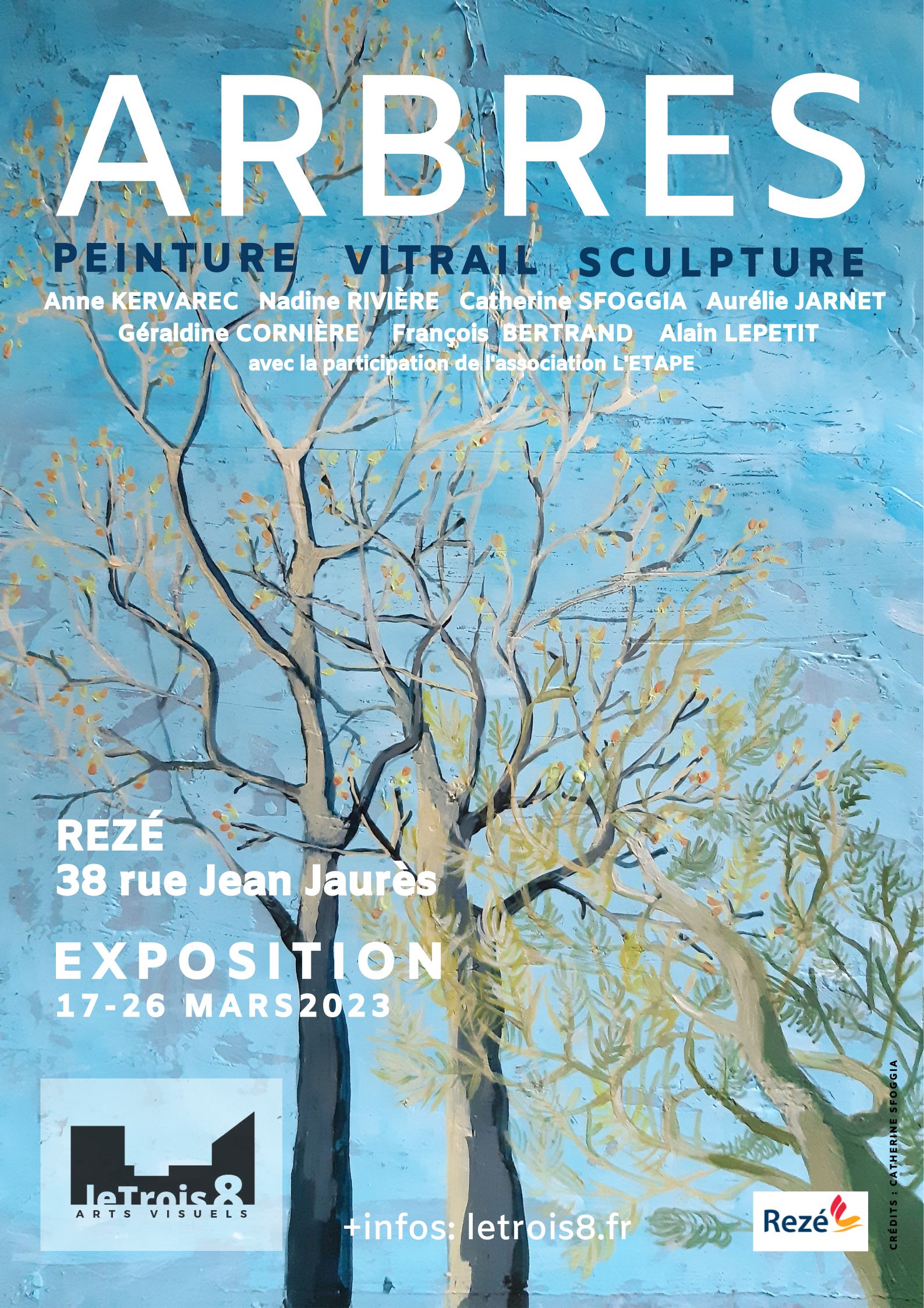 exposition-arbres-leTrois8-peinture-cat-sfoggia